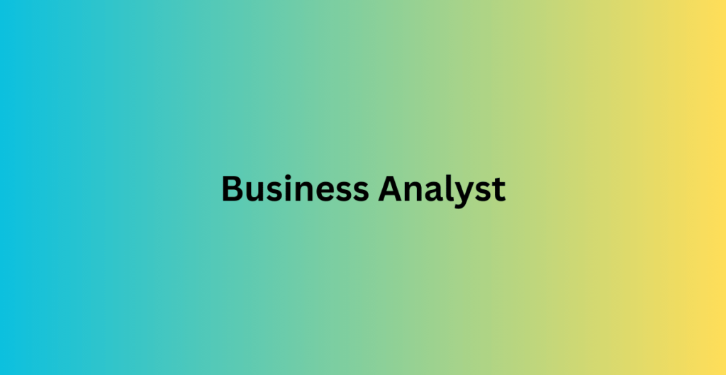 Business Analyst