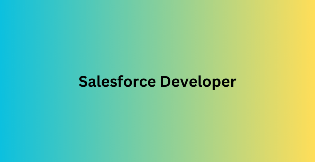 Salesforce Developer